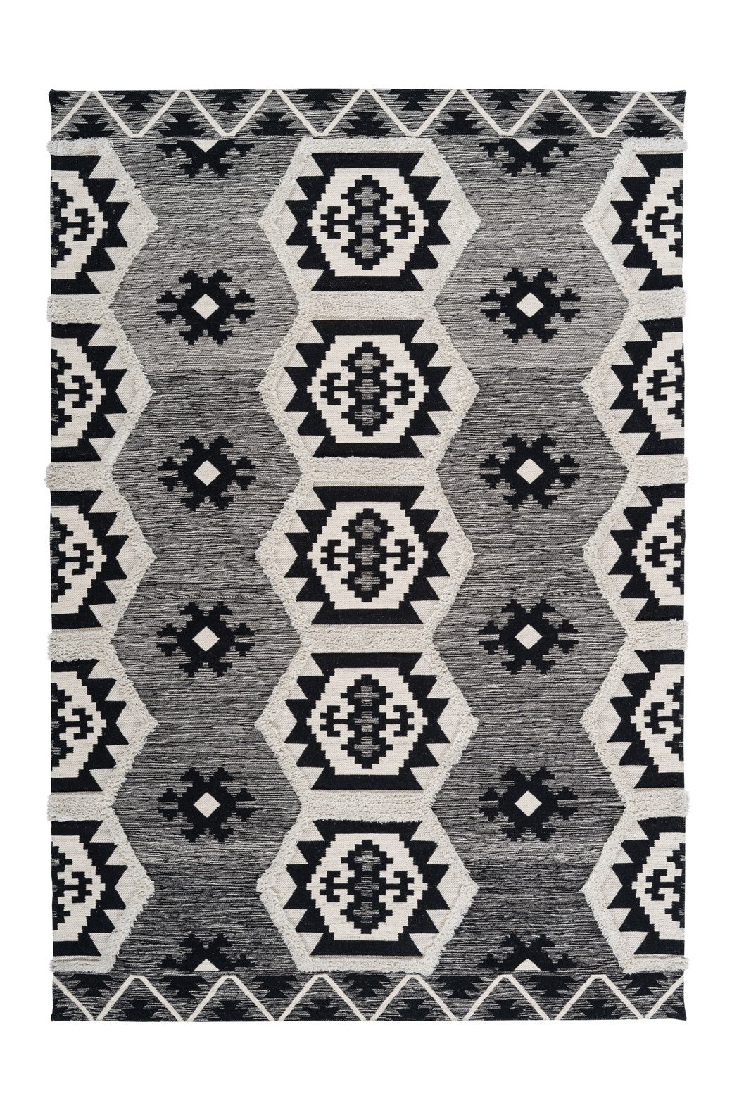Ethnie 325 Grau 120cm x 170cm