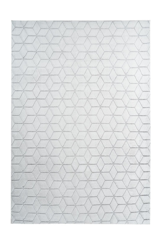 Vivica 125 Weiß / Graublau 80cm x 150cm