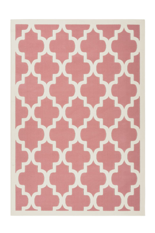 Manolya 2097 Rosa / Elfenbein 80cm x 150cm