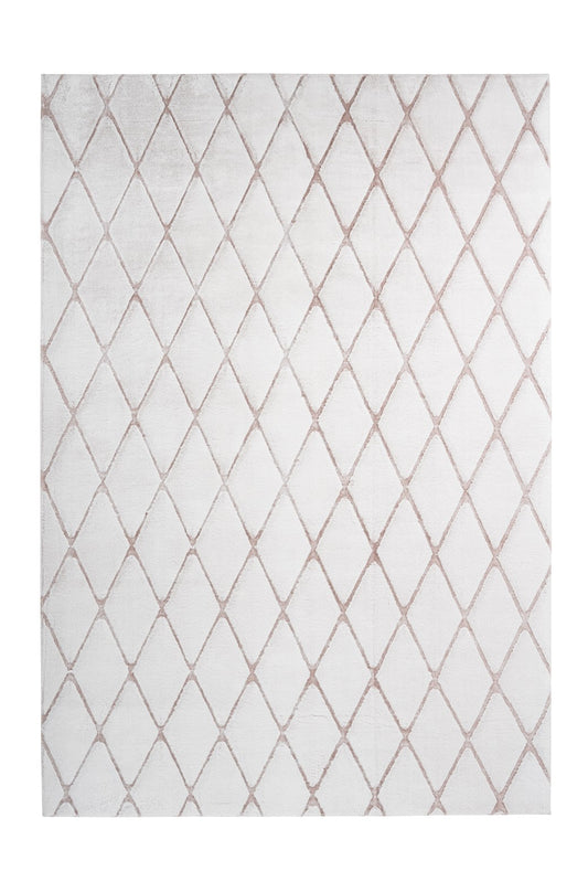 Vivica 225 Weiß / Rosé 80cm x 150cm