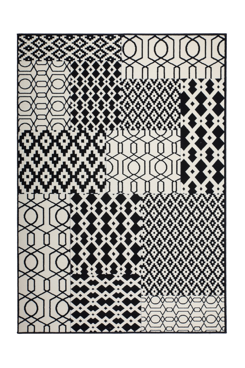 Lina 325 Multi / Schwarz 120cm x 170cm