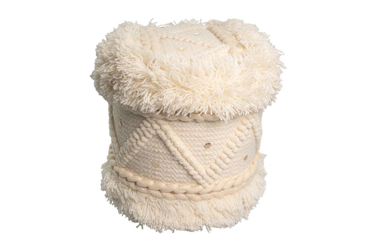 Pouf Bohist 525 Creme 35cm x 35cm