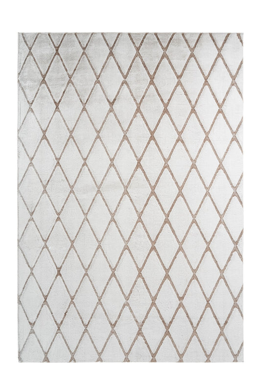 Vivica 225 Weiß / Taupe 160cm x 230cm