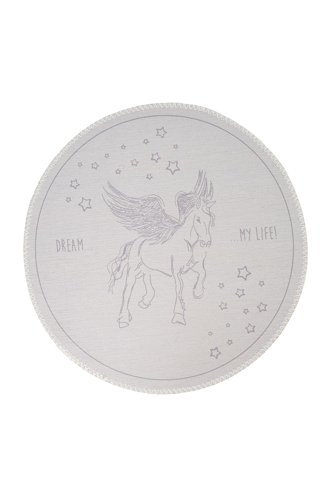 Bambini 225 Grau Ø 160cm RUND