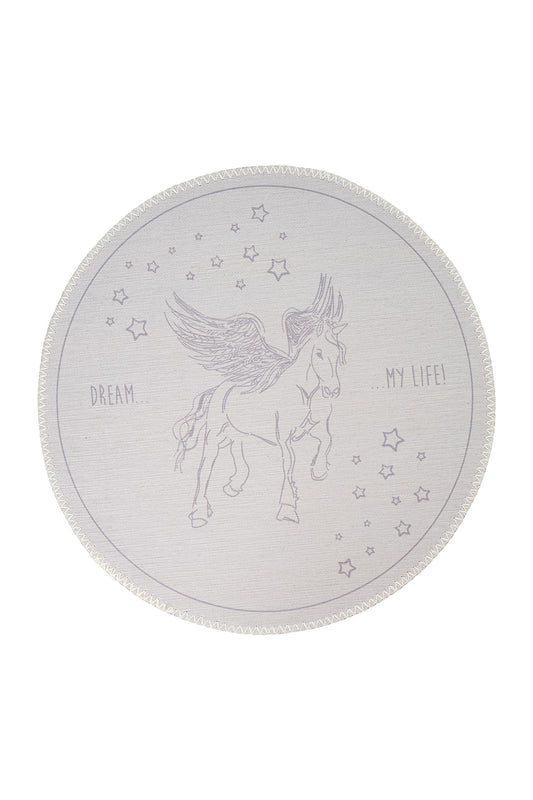 Bambini 225 Grau Ø 160cm RUND