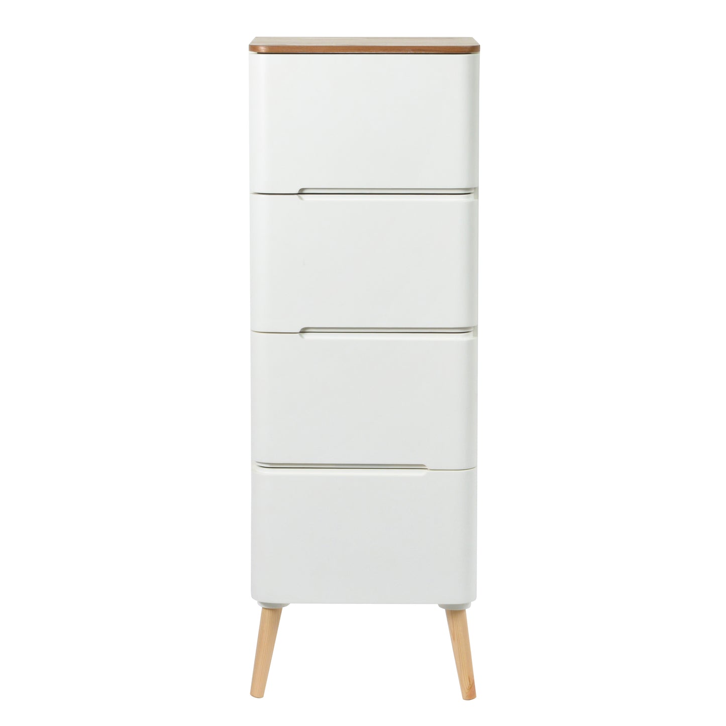 Ausziehkommode Madison 610 Weiß / Naturell