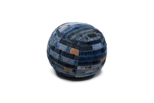 Denim Pouf 210 Jeansblau 40cm x 40cm