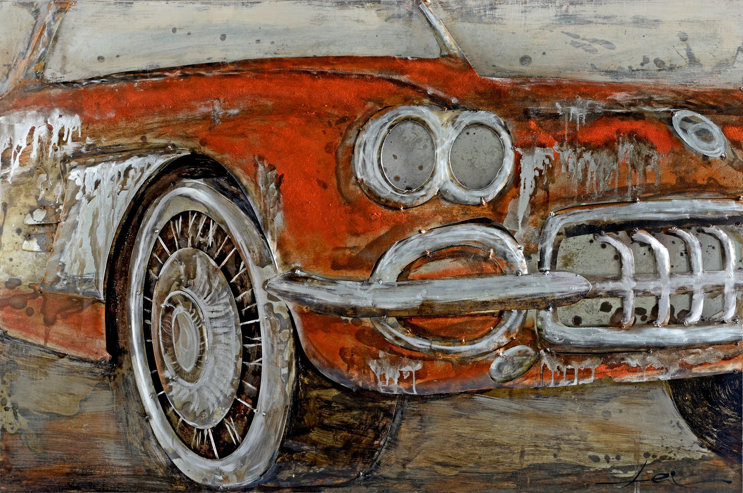 Metall Wandbild Used Car I 120cm x 80cm