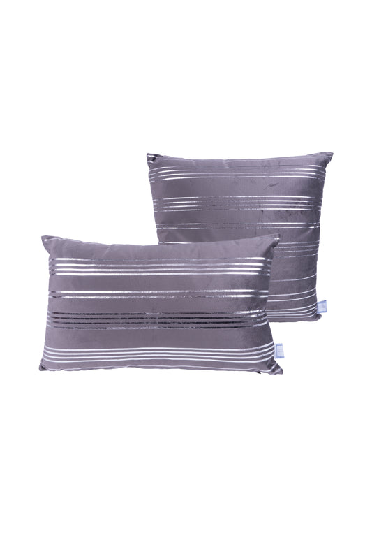 Dekokissen Prisma 525 2er-Set Graphit / Silber