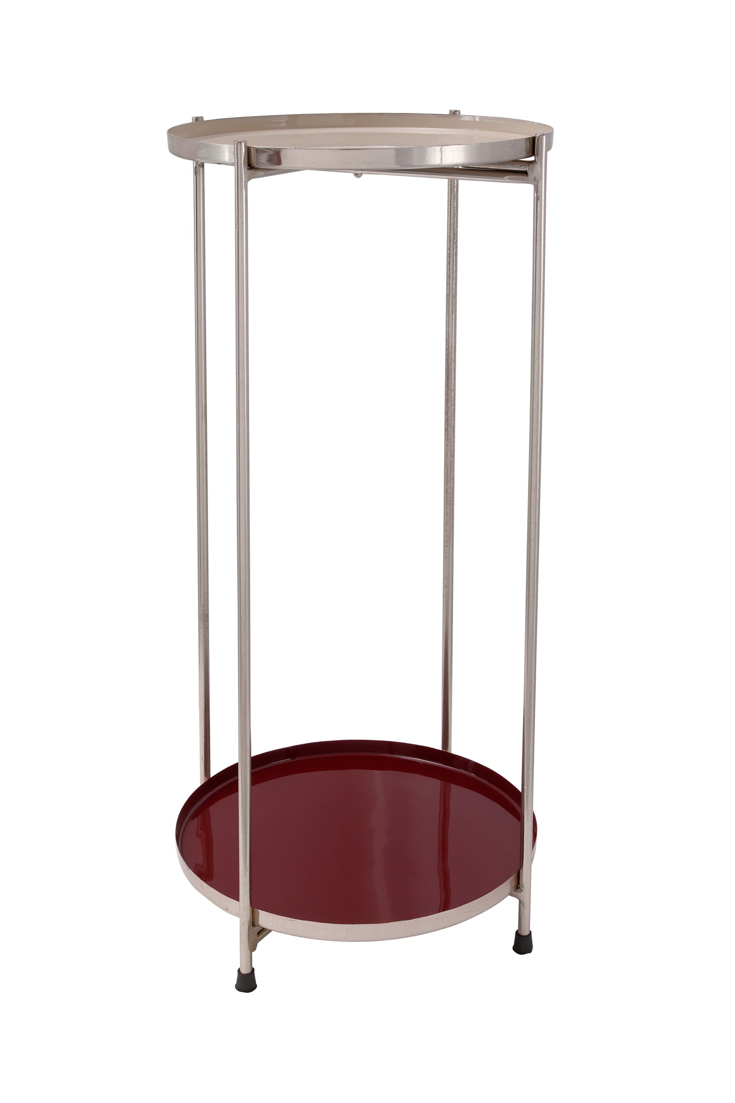 Beistelltisch Art Deco 1125 Creme / Pflaume