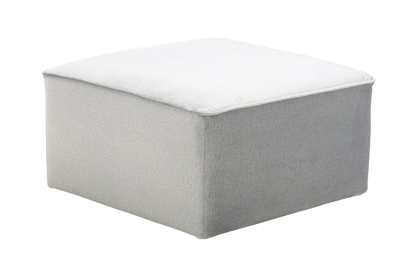 Polsterhocker Presley 325 Silber / Grau