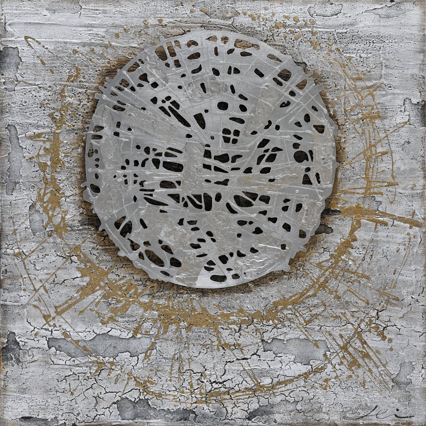 Aluminium Wandbild Sonnenschein 80cm x 80cm