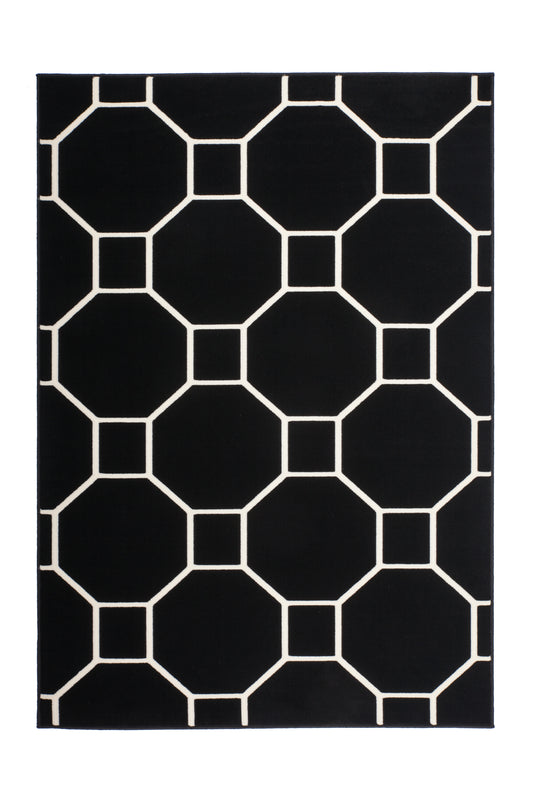 Lina 125 Schwarz / Elfenbein 160cm x 230cm