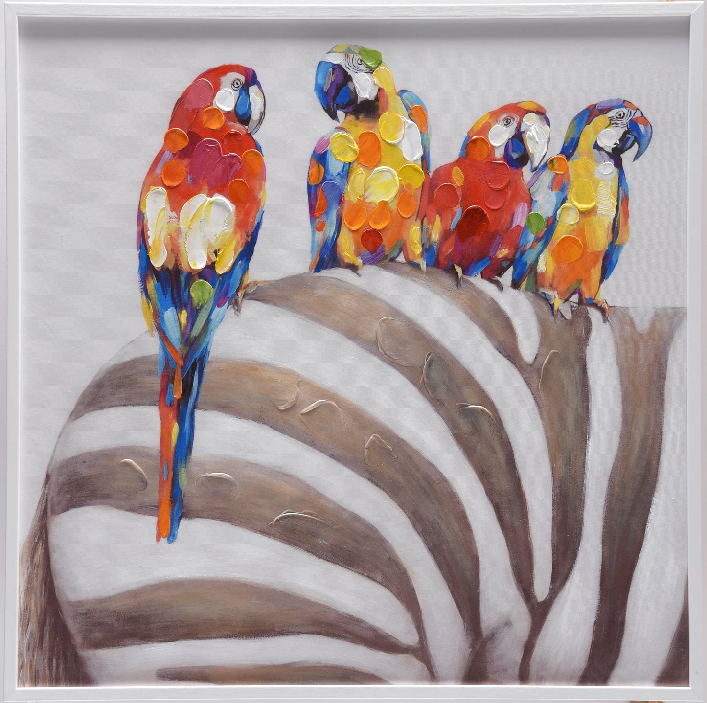 Öl-Wandbild Papagallo II 70cm x 70cm