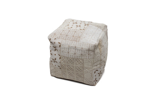 Gleam Pouf 560 Weiß 40cm x 40cm