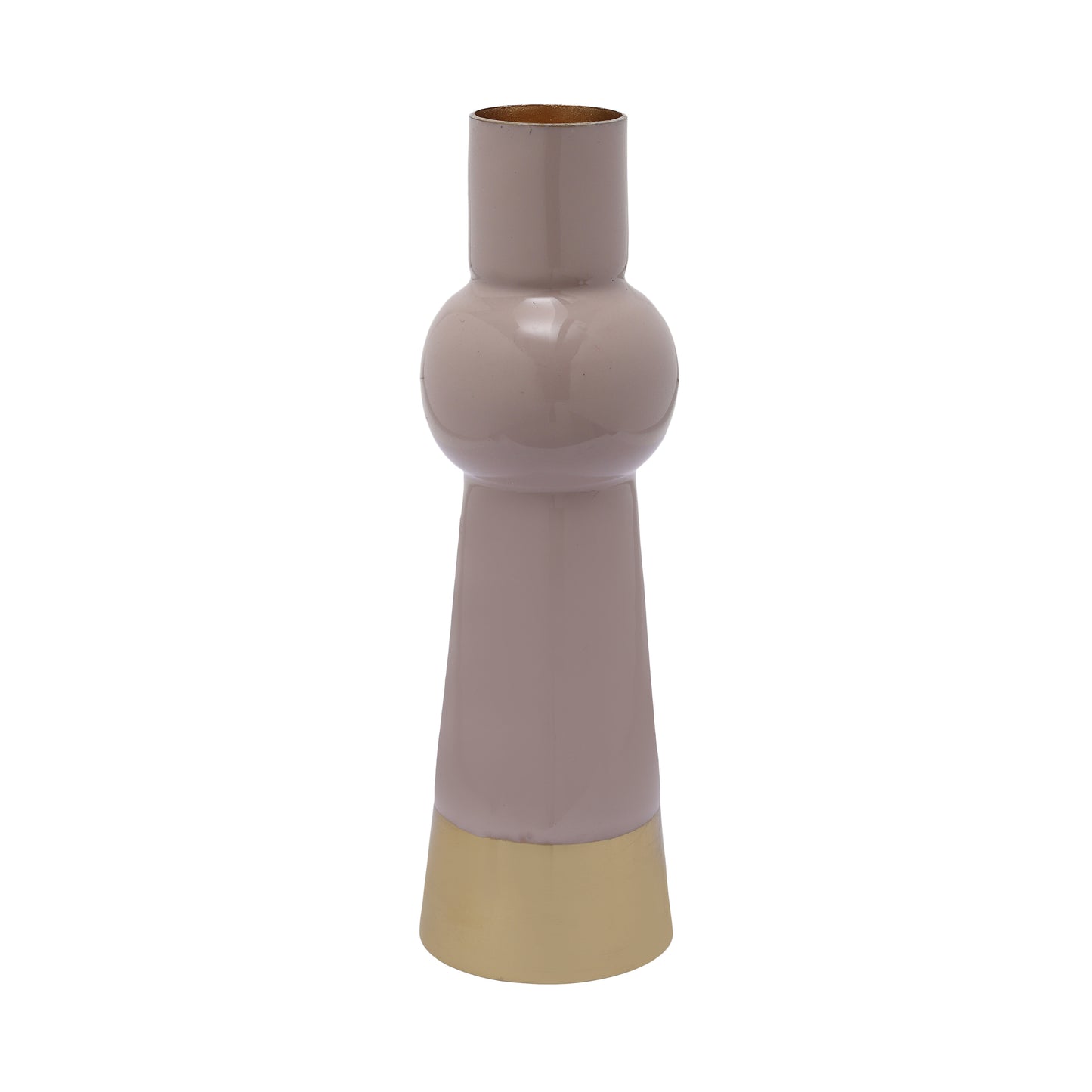 Kerzenhalter Art Deco 2025 4er-Set Altrosa / Gold