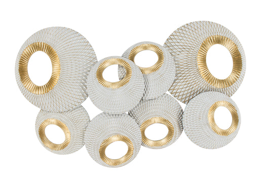 Wanddeko Circles Apius 610 Weiß