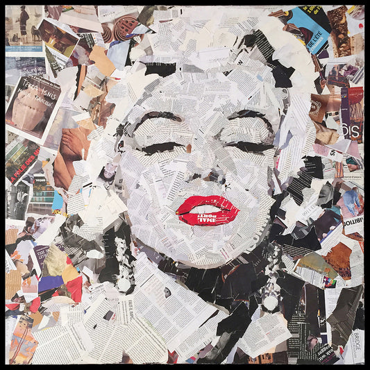 Papier Wandbild Belle 82cm x 82cm