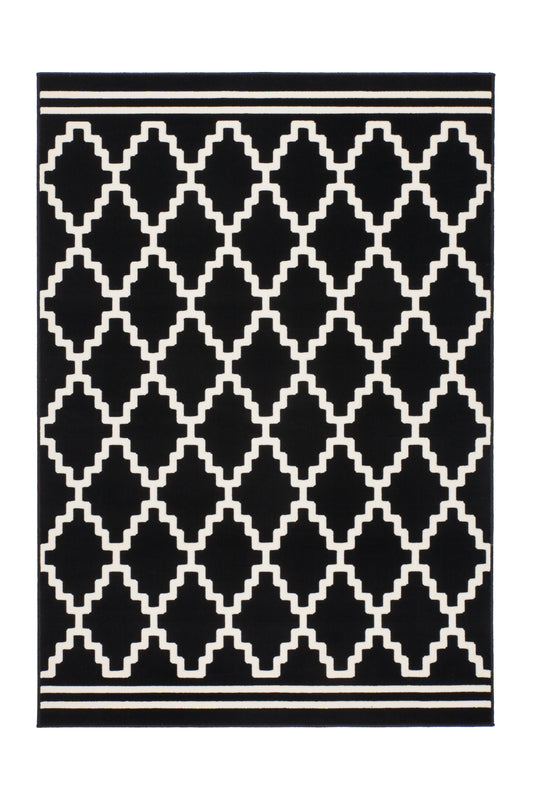 Lina 225 Schwarz / Elfenbein 160cm x 230cm