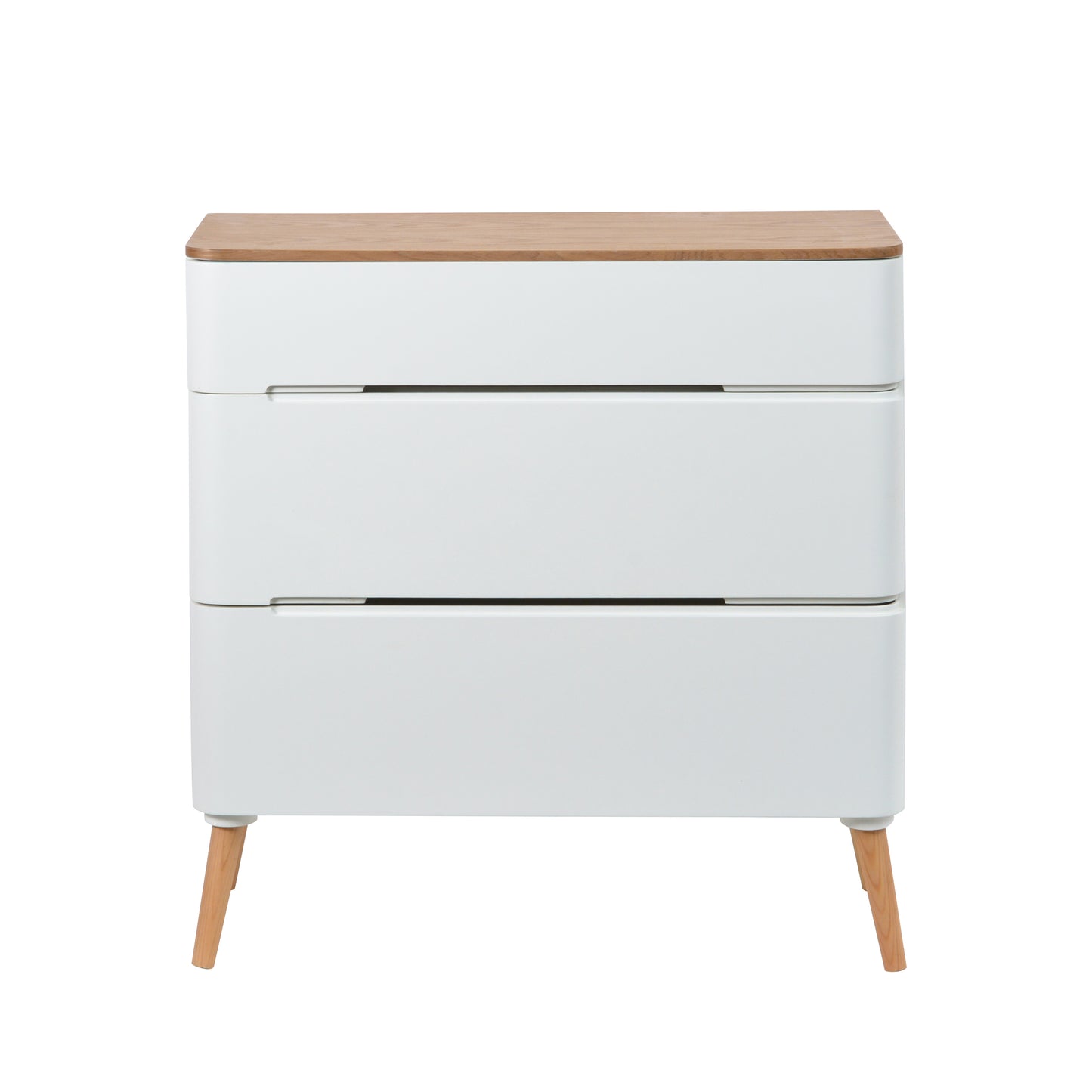 Ausziehkommode Madison 510 Weiß / Naturell