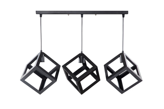 Hängelampe Cube 410 Schwarz