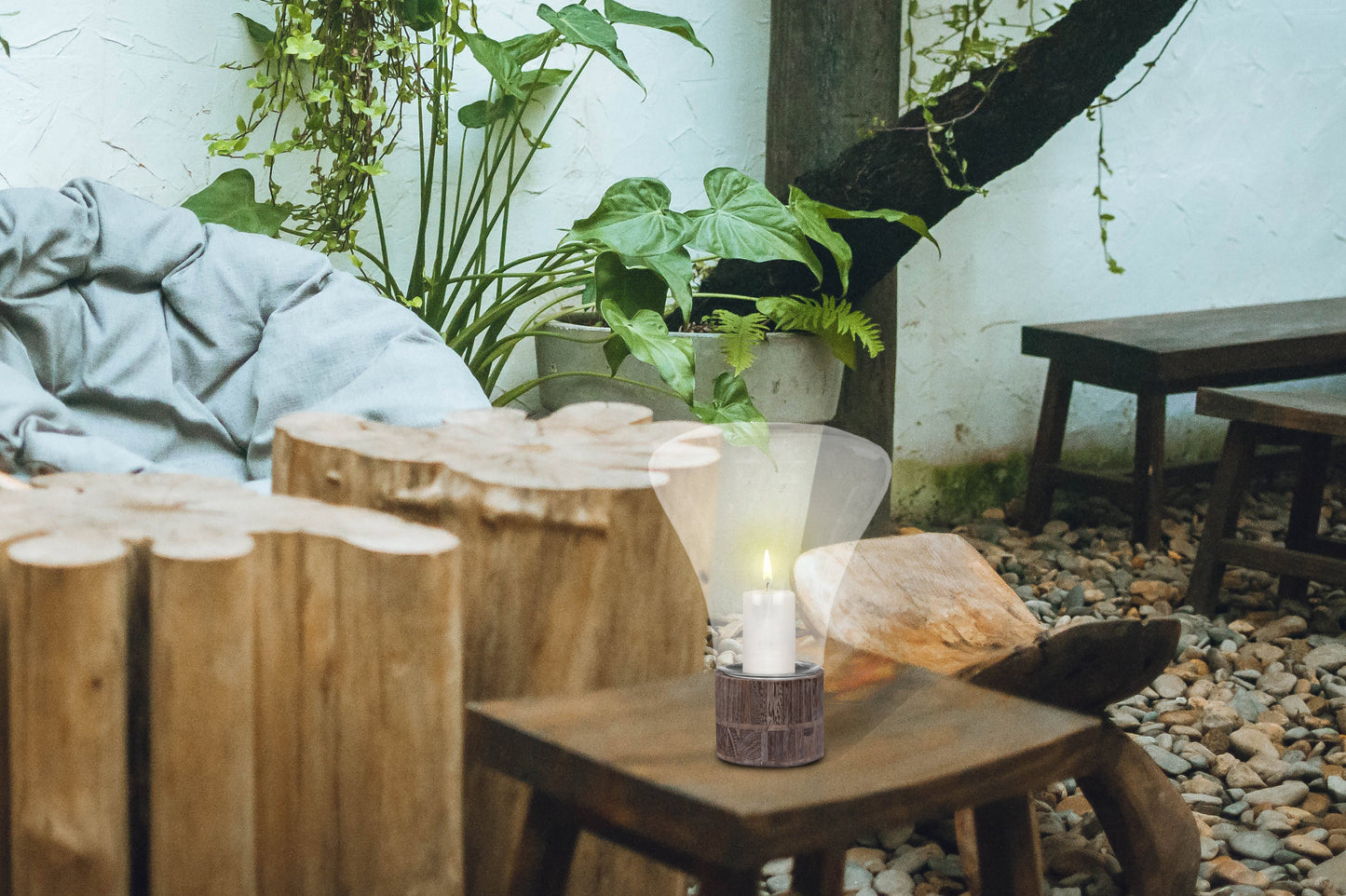 Windlicht Eris 207 Grau