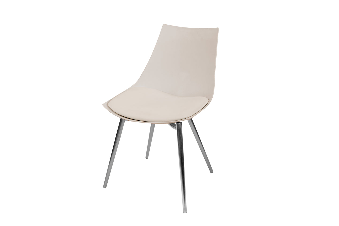 Stuhl Dakota 410 4er-Set Beige / Chrom
