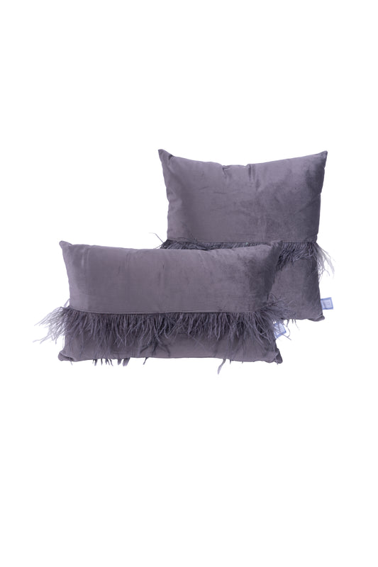 Dekokissen Palmira 225 2er-Set Graphit