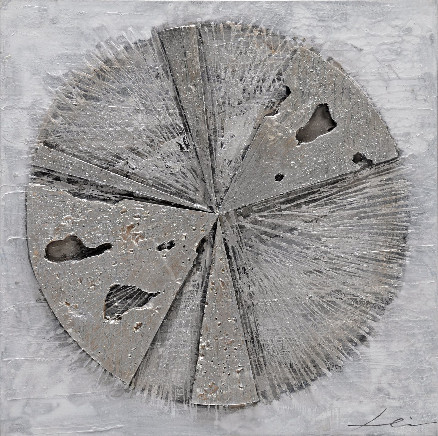 Aluminium Wandbild Rad 80cm x 80cm