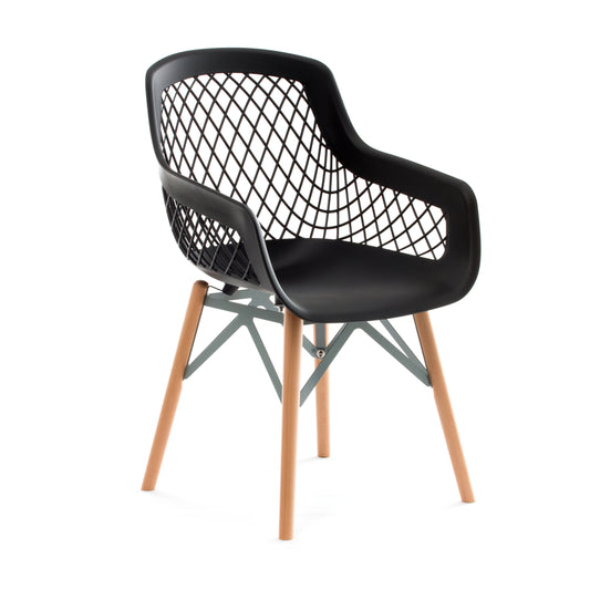 Stuhl Pure Style 2er-Set Schwarz