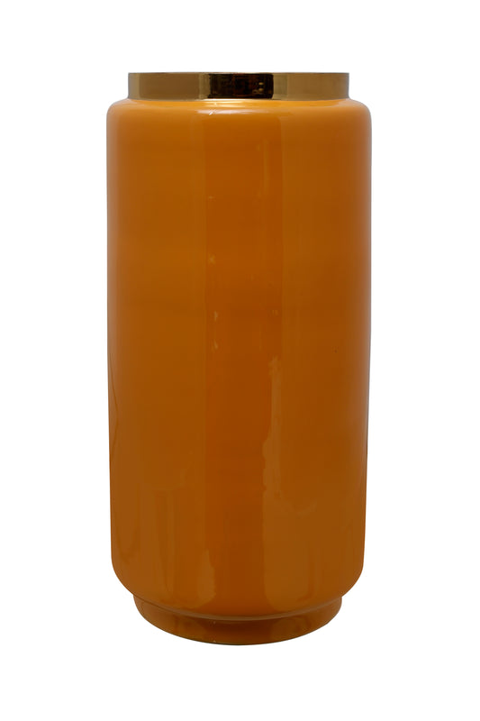 Vase Art Deco 455 Gelb / Gold