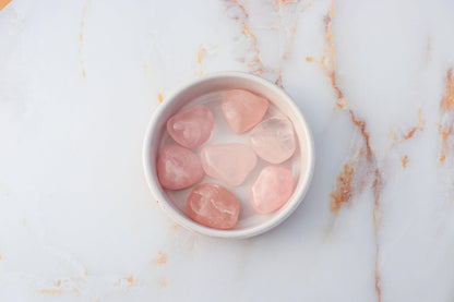 Pierre roulée en Quartz Rose