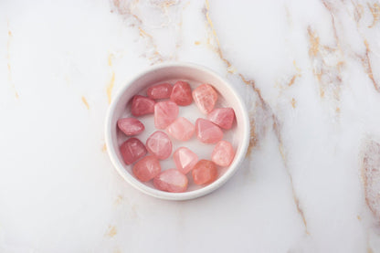 Pierre roulée en Quartz Rose