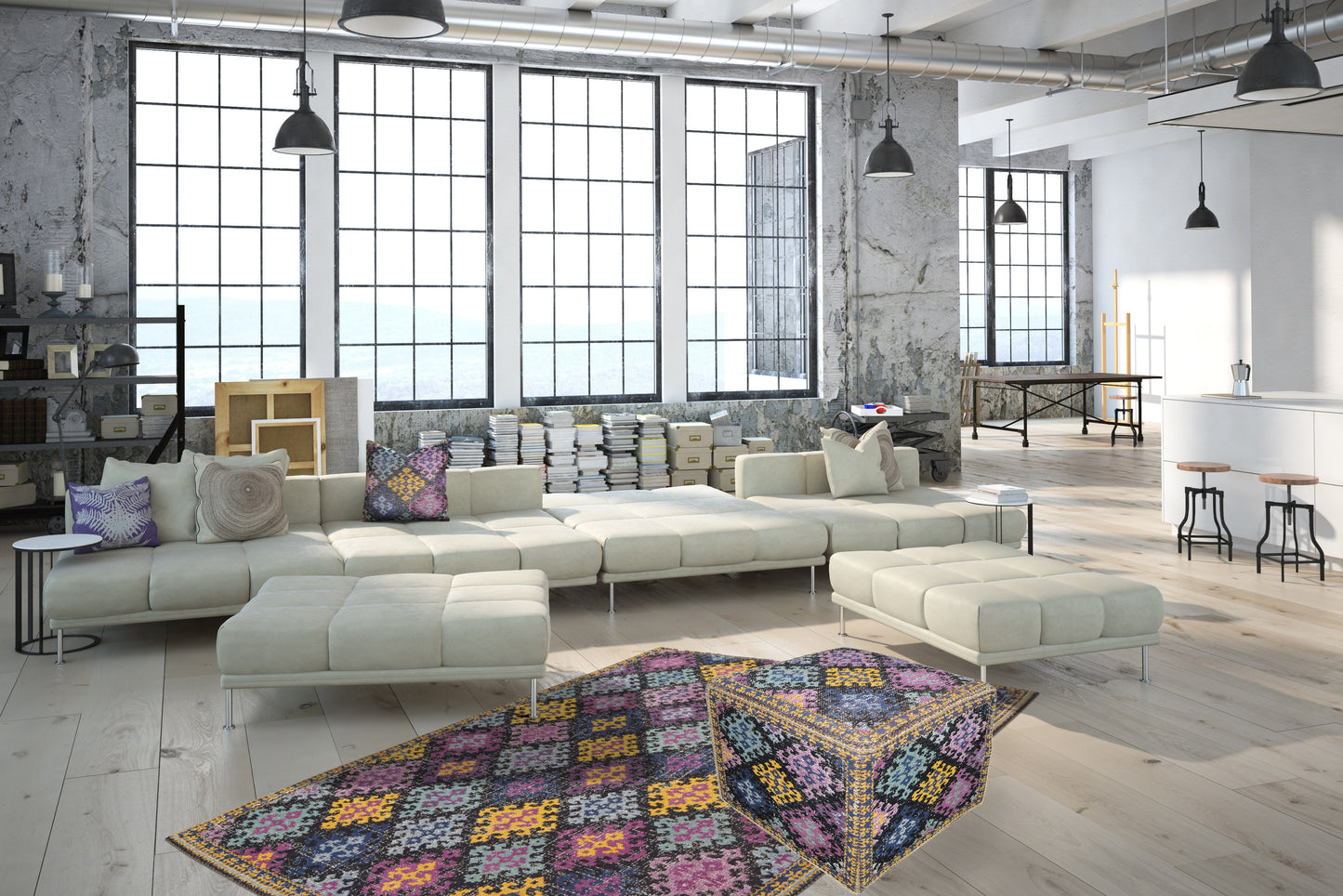 Solitaire Pouf 110